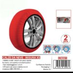 Catene calze da neve stoffa tessuto omologate con guanti