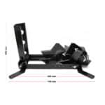 Cavalletto blocca ruota moto max 450 kg, per pneumatici anteriori e posteriori da 14-21", reggi-ruota inclinabile