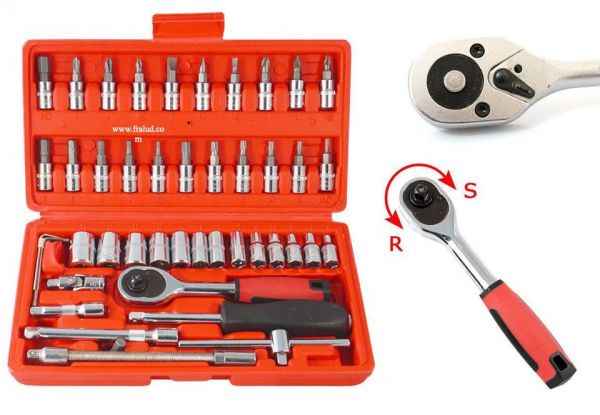 Chiavi-bussola-bussolotti-cricchetto-cacciavite-esagonali-set-46-big-2095-847.jpg Chiavi bussola bussolotti cricchetto cacciavite esagonali set 46 pz 1/4" - immagine 1