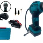 Compressore d'aria a batteria 36v portatile digitale per ruote auto moto bici