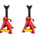 Coppia cavalletti crick auto altezza regolabile presa di posizione auto moto da 3 tonnellate o 6 tonnellate