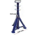 Coppia cavalletto 3t pieghevoli portatile 365mm supporto solleva auto crick