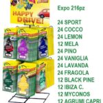 Deodorante auto arbre magique expo 216pz espositore da banco