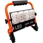 Faro faretto led 100w batteria ricaricabile portatile torcia da lavoro