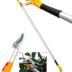 Forbice telescopica roccogli frutta cesoie teflon svettatoio in alluminio 3 metri