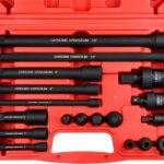 Kit 18 pezzi prese barra prolunga di estensione + adattatori da 1/4" 3/8" 1/2"