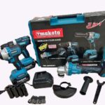 Kit 3 in 1 trapano avvitatore + avvitatore a impulsi + smerigliatrice a batteria