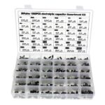 Kit di 1000 condensatori elettrolitici assortiti, 36 tipi, gamma 0,1 uf - 1000 uf