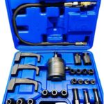 Kit estrattore pneumatico per rimuovere iniettori diesel estrattore ad aria in valigia estrattori e adattatori strumento rimozione + 3 adattatori