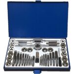 Kit filiera 40 pz filettatura maschi e femmine filiere in valigetta