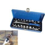 Kit per tappi olio motore, per tappi con foro quadrato, esagonale e a triangolo