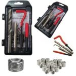kit riparazione filetti elicoidi ripristina filettatura 15 pz m14x1.25mm