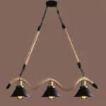 Lampadari a corda di canapa ms01-3