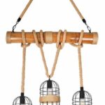 Lampadari a corda di canapa ms02-3