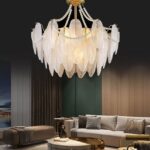 Lampadari da soffio vetro cristallo attacco e14v703