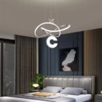 Lampadario a led 3 tonalità di luce calda, naturale e fredda dimmerabile con telecomando v632