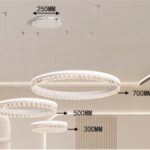 Lampadario a led con luci incorporato v624