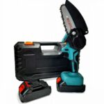 Mini elettrosega a doppia batteria motosega elettrica tagliarami 4'' valigia
