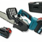 Motosega a batteria 12" completa di 2 batterie da 21v e kit manutenzione