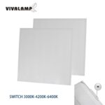 Pannello a led 48w 220v 60x60cm bordo bianco luce switch 3000k-4200k-6400k