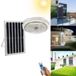 Plafoniera a led 200w circolare con sensore pannello solare 6500k