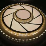 Plafoniera led da 96w 50cm design elegante, lampada a parete 2021b