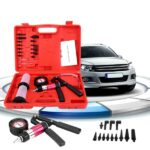 Pompa a vuoto tester 2 vasetti tubo spurgo freni kit manuale attrezzi per officina kit tester e pompa per spurgo freni a vuoto