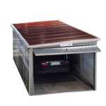 Box Garage Deposito Prefabbricato Coibentato in Acciaio Zincato 800x300 cm