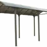 Carport/Tettoia Arrotondata per Furgoni e Camper in Alluminio e Policarbonato  - cm 360  x 760 cm