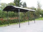 Carport/Tettoia Arrotondata per Furgoni e Camper in Alluminio e Policarbonato  - cm 360  x 760 cm - immagine 3