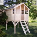 Casetta da Giardino per Bambini in Legno d' Abete Nordico(15mm) - 175x117 cm - Pavimento Incluso - ITALFROMBABY02