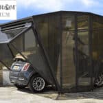 Garage per Auto Gazebcar ITALFROM® Premium in Ferro Zincato Verniciato - cm 300x624