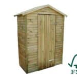 Casetta da Giardino in Legno di Pino Impregnato in Autoclave(16mm) 155x82x190 - Pavimento Incluso - Italfrom801