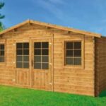 Casetta da Giardino Linda in Legno d' Abete Impregnata Color Marrone e Essiccato- 500X400 cm - ITALFROM 416