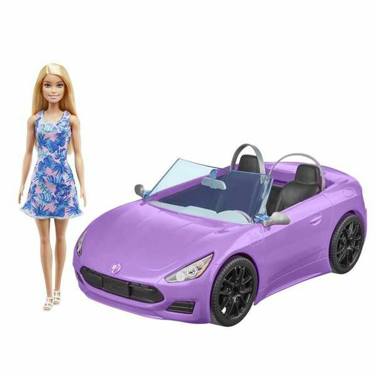 0194735005185_S2415453_P03.jpg Bambola Barbie And Her Purple Convertible - immagine 1