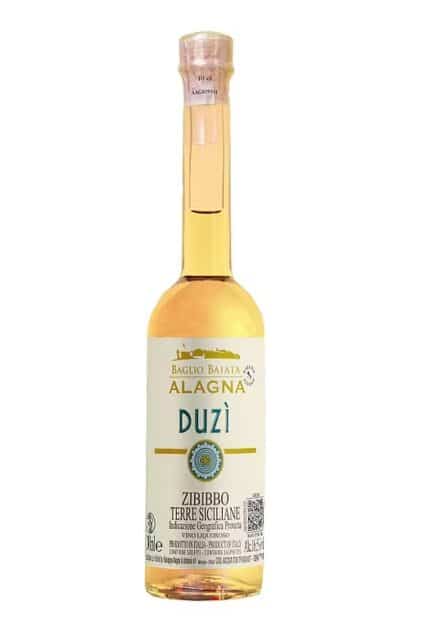 Zibibbo Duzì vino liquoroso dolce siciliano Alagna