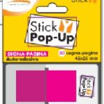 INDICATORI ADESIVI-  50 segnapagina 45 x 25 mm - COLORI NEON