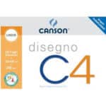 CANSON BLOCCO X4 / C4  LISCIO RIQUADRATO 24X33 200 GR