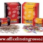 FERMAGLI COLORATI  MARKIN N° 4  32mm  CONF. DA 10 BOX DI 60 PZ OGNUNO