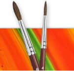 PENNELLI  CWR PUNTA TONDA IN PELO DI PONY  N° 3  PER ACQUERELLO E TEMPERA- CONF. 12 PEZZI