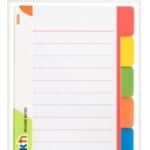 INDICIZZATORI NOTES PAGINE ADESIVI  STICK'N  - mm 100X150 - 60 FOGLI - COLORI NEON - ASSORTITI
