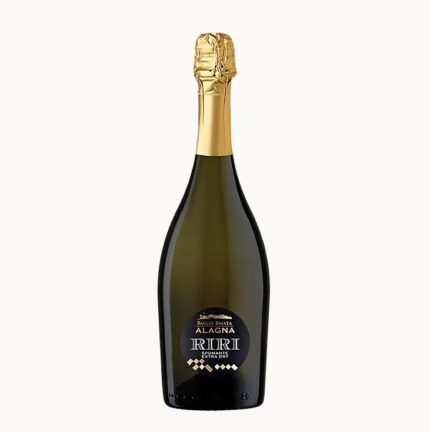 Bottiglia di Riri Spumante Extra Dry Wine Alagna, vino spumante siciliano extra dry dal gusto fresco ed elegante