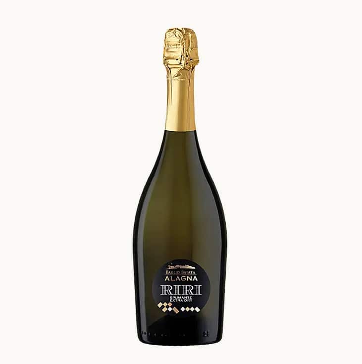 Riri Spumante Extra Dry Wine – Vino Spumante Siciliano Bottiglia di Riri Spumante Extra Dry Wine Alagna, vino spumante siciliano extra dry dal gusto fresco ed elegante