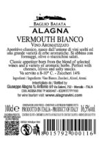 Etichetta Vermouth Bianco vino aromatizzato Sicilia
