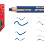 STABILO WOODY 3 IN 1 MATITA COLORATA - PASTELLO A CERA - ACQUERELLO IN ESPOSITORE 48 PZ