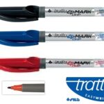 PENNARELLI INDELEBILI - TRATTO CD MARK OHP - PUNTA (M)  MEDIA 1,0 mm - Conf. 36 pz - colori ass.