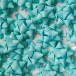 COCCARDE STELLE MAT COLOR  - SPESSORE NASTRO mm 10 -CELESTE TIFFANY - conf. 100 pz