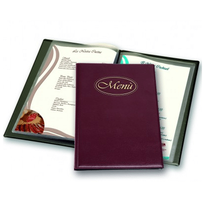 PORTA MENU' BAR RISTORANTE PIZZERIA A4 CM 23X32 - 4 DISPONIBILI