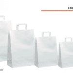 BUSTE SHOPPERS PIATTINA KRAFT BIANCO cm 45X15X49 -  Conf. 25 pz