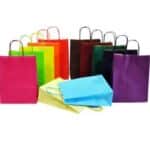 BUSTE SHOPPERS MANICO TORCIGLIONE COLORI MISTI  cm 46x16x49 -  Conf. 25 pz